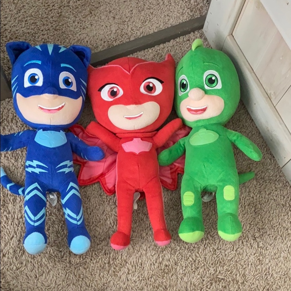 3 PJ Masks Plush Toys
